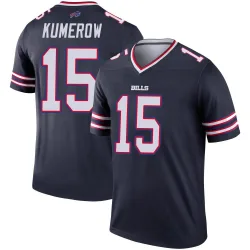 Men's Jake Kumerow Buffalo Bills No.15 Legend Inverted Jersey - Navy