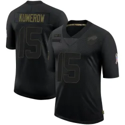 Men's Jake Kumerow Buffalo Bills No.15 Limited 2020 Salute To Service Jersey - Black