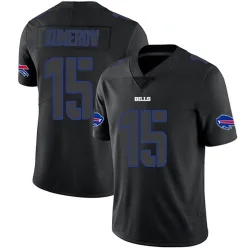 Men's Jake Kumerow Buffalo Bills No.15 Limited Jersey - Black Impact