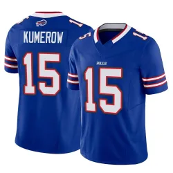 Men's Jake Kumerow Buffalo Bills No.15 Limited Vapor F.U.S.E. Jersey - Royal