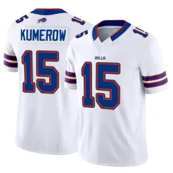 Men's Jake Kumerow Buffalo Bills No.15 Limited Vapor F.U.S.E. Jersey - White