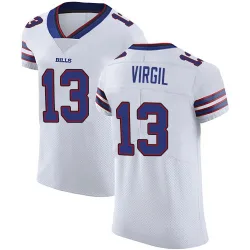 Men's Jalen Virgil Buffalo Bills No.13 Elite Vapor Untouchable Jersey - White