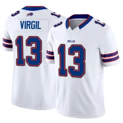 Men's Jalen Virgil Buffalo Bills No.13 Limited Vapor F.U.S.E. Jersey - White