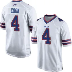 Men's James Cook Buffalo Bills No.4 Game Jersey - White