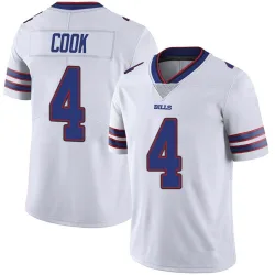 Men's James Cook Buffalo Bills No.4 Limited Color Rush Vapor Untouchable Jersey - White
