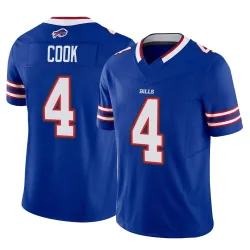 Men's James Cook Buffalo Bills No.4 Limited Vapor F.U.S.E. Jersey - Royal