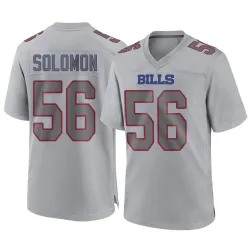 Men's Javon Solomon Buffalo Bills No.56 Game Atmosphere Fashion Jersey - Gray