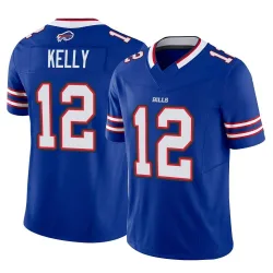 Men's Jim Kelly Buffalo Bills No.12 Limited Vapor F.U.S.E. Jersey - Royal