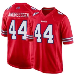 Men's Joe Andreessen Buffalo Bills No.44 Game Alternate Jersey - Red