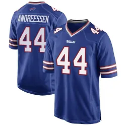 Men's Joe Andreessen Buffalo Bills No.44 Game Team Color Jersey - Royal Blue