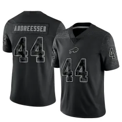 Men's Joe Andreessen Buffalo Bills No.44 Limited Reflective Jersey - Black