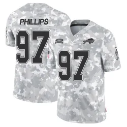Men's Jordan Phillips Buffalo Bills No.97 Limited 2024 Salute to Service Jersey - Arctic Camo