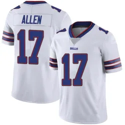Men's Josh Allen Buffalo Bills No.17 Limited Color Rush Vapor Untouchable Jersey - White