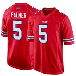 Men's Joshua Palmer Buffalo Bills No.5 Game Alternate Jersey - Red