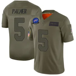 Men's Joshua Palmer Buffalo Bills No.5 Limited 2019 Salute to Service Jersey - Camo