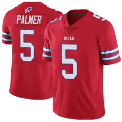 Men's Joshua Palmer Buffalo Bills No.5 Limited Color Rush Vapor Untouchable Jersey - Red