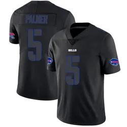 Men's Joshua Palmer Buffalo Bills No.5 Limited Jersey - Black Impact