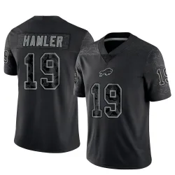 Men's KJ Hamler Buffalo Bills No.19 Limited Reflective Jersey - Black