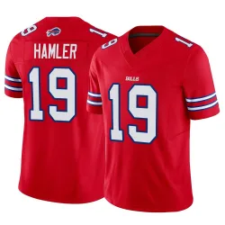 Men's KJ Hamler Buffalo Bills No.19 Limited Vapor F.U.S.E. Jersey - Red