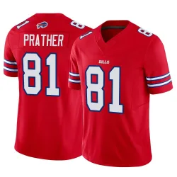 Men's Kaden Prather Buffalo Bills No.81 Limited Vapor F.U.S.E. Jersey - Red