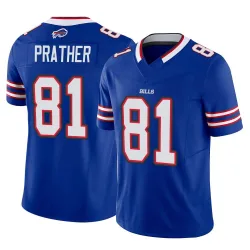 Men's Kaden Prather Buffalo Bills No.81 Limited Vapor F.U.S.E. Jersey - Royal