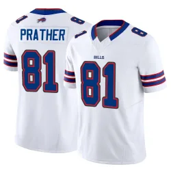 Men's Kaden Prather Buffalo Bills No.81 Limited Vapor F.U.S.E. Jersey - White