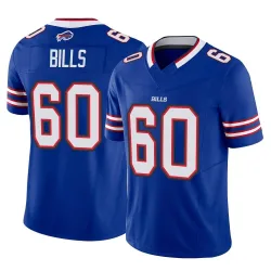 Men's Keaton Bills Buffalo Bills No.60 Limited Keaton Vapor F.U.S.E. Jersey - Royal