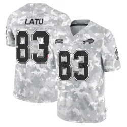Men's Keleki Latu Buffalo Bills No.83 Limited 2024 Salute to Service Jersey - Arctic Camo