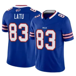 Men's Keleki Latu Buffalo Bills No.83 Limited Vapor F.U.S.E. Jersey - Royal