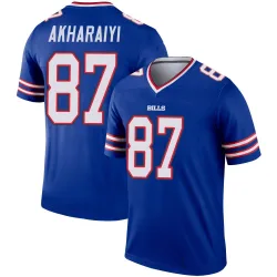 Men's Kelly Akharaiyi Buffalo Bills No.87 Legend Jersey - Royal