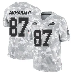Men's Kelly Akharaiyi Buffalo Bills No.87 Limited 2024 Salute to Service Jersey - Arctic Camo