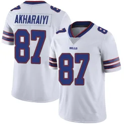 Men's Kelly Akharaiyi Buffalo Bills No.87 Limited Color Rush Vapor Untouchable Jersey - White