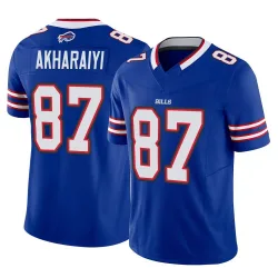 Men's Kelly Akharaiyi Buffalo Bills No.87 Limited Vapor F.U.S.E. Jersey - Royal