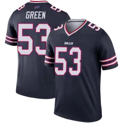 Men's Kendrick Green Buffalo Bills No.53 Legend Inverted Jersey - Navy