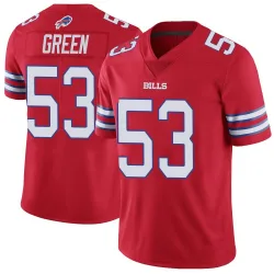 Men's Kendrick Green Buffalo Bills No.53 Limited Color Rush Vapor Untouchable Jersey - Red