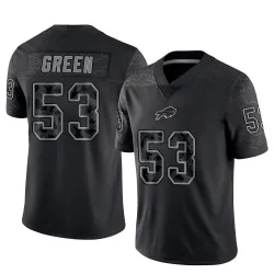 Men's Kendrick Green Buffalo Bills No.53 Limited Reflective Jersey - Black