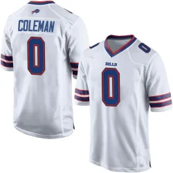 Men's Keon Coleman Buffalo Bills No.0 Game Jersey - White