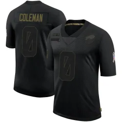 Men's Keon Coleman Buffalo Bills No.0 Limited 2020 Salute To Service Jersey - Black