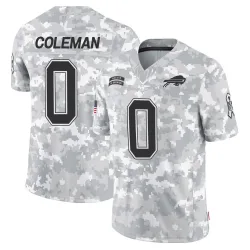 Men's Keon Coleman Buffalo Bills No.0 Limited 2024 Salute to Service Jersey - Arctic Camo