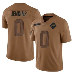 Men's Keonta Jenkins Buffalo Bills No.0 Limited 2023 Salute To Service Jersey - Brown