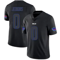 Men's Keonta Jenkins Buffalo Bills No.0 Limited Jersey - Black Impact