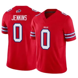 Men's Keonta Jenkins Buffalo Bills No.0 Limited Vapor F.U.S.E. Jersey - Red