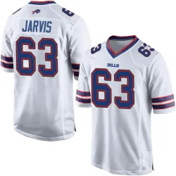 Men's Kevin Jarvis Buffalo Bills No.63 Game Jersey - White