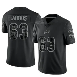 Men's Kevin Jarvis Buffalo Bills No.63 Limited Reflective Jersey - Black