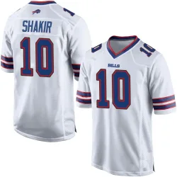 Men's Khalil Shakir Buffalo Bills No.10 Game Jersey - White
