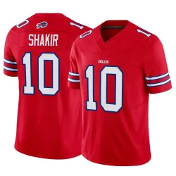 Men's Khalil Shakir Buffalo Bills No.10 Limited Vapor F.U.S.E. Jersey - Red