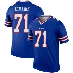 Men's La'el Collins Buffalo Bills No.71 Legend Jersey - Royal