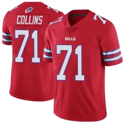 Men's La'el Collins Buffalo Bills No.71 Limited Color Rush Vapor Untouchable Jersey - Red