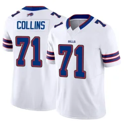 Men's La'el Collins Buffalo Bills No.71 Limited Vapor F.U.S.E. Jersey - White