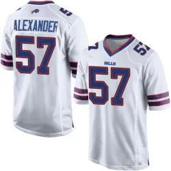 Men's Lorenzo Alexander Buffalo Bills No.57 Game Jersey - White